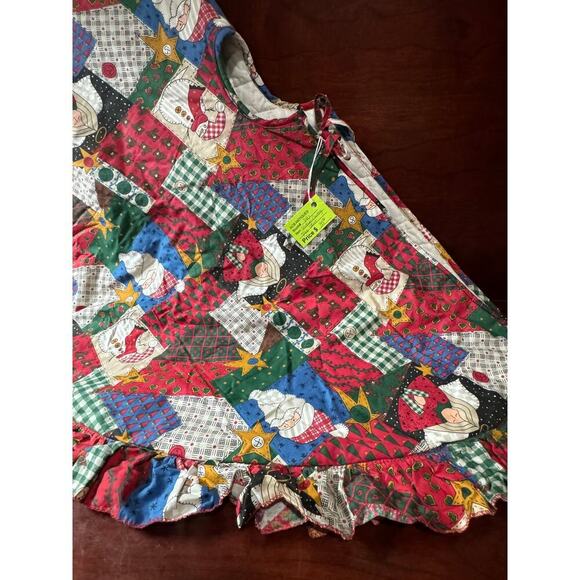 Vintage Country Patchwork Christmas Tree Skirt With Tie Closure - Picture 1 of 4